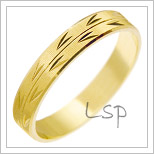 Snubní prsteny LSP 2151 žluté zlato