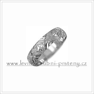 Snubní prsteny LSP 2154b bílé zlato