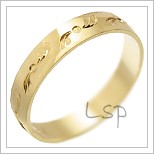 Snubní prsteny LSP 2207 žluté zlato