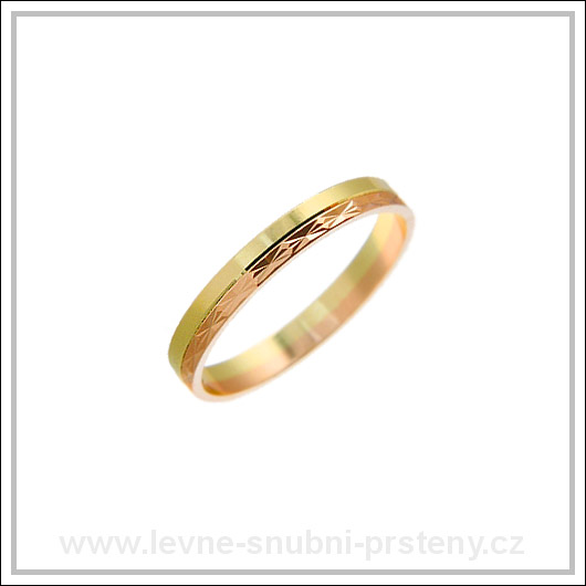 Snubní prsteny LSP 2231 kombinované zlato