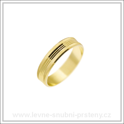 Snubní prsteny LSP 2238 žluté zlato