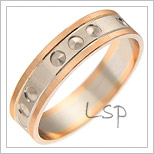 Snubní prsteny LSP 2249 kombinované zlato