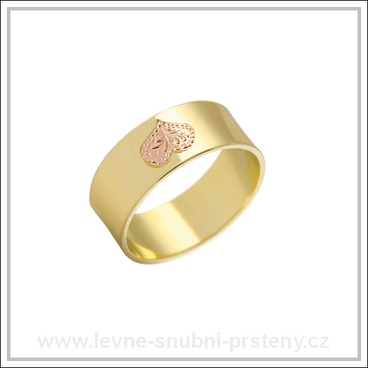Snubní prsteny LSP 2255 žluté zlato