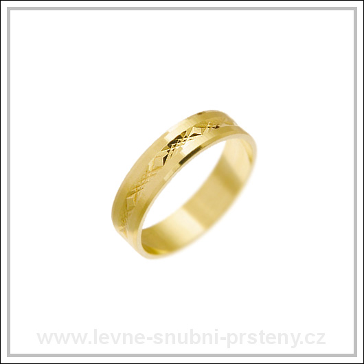Snubní prsteny LSP 2258 žluté zlato