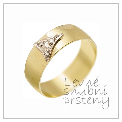 Snubní prsteny LSP 2271 žluté zlato