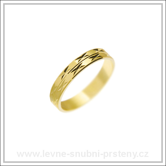Snubní prsteny LSP 2294 žluté zlato