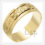 Snubní prsteny LSP 2297 žluté zlato