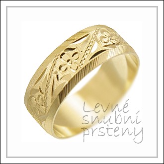 Snubní prsteny LSP 2334 žluté zlato