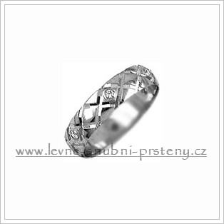 Snubní prsteny LSP 2340bz bílé zlato