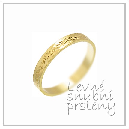 Snubní prsteny LSP 2383 žluté zlato