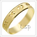 Snubní prsteny LSP 2391 žluté zlato
