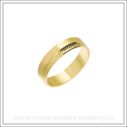 Snubní prsteny LSP 2394 žluté zlato