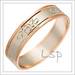 Snubní prsteny LSP 2400 kombinované zlato