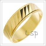 Snubní prsteny LSP 2416 žluté zlato