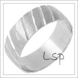 Snubní prsteny LSP 2433 - bílé zlato