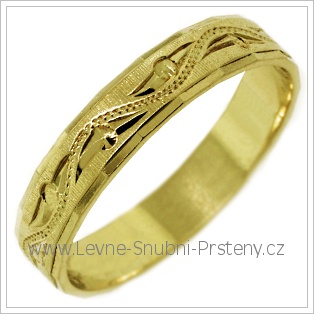 Snubní prsteny LSP 2444 žluté zlato