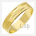 Snubní prsteny LSP 2448 žluté zlato