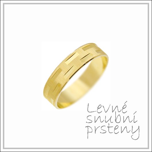 Snubní prsteny LSP 2448 žluté zlato