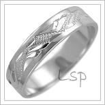 Snubní prsteny LSP 2470b bílé zlato