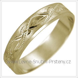 Snubní prsteny LSP 2473 žluté zlato