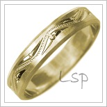 Snubní prsteny LSP 2476 žluté zlato