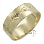 Snubní prsteny LSP 2485 žluté zlato