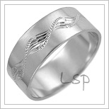 Snubní prsteny LSP 2485b bílé zlato