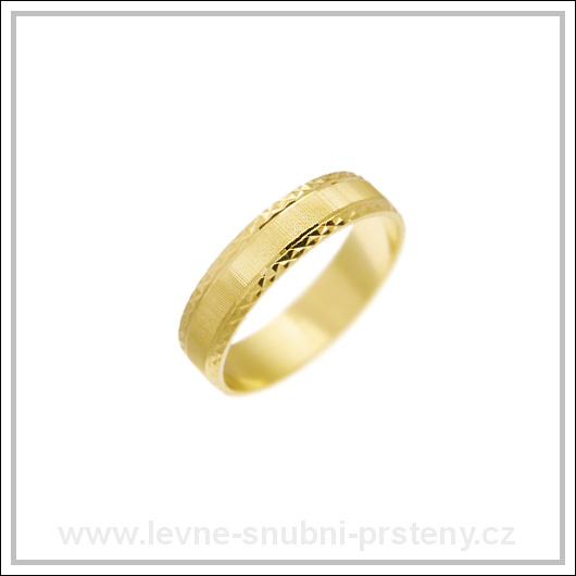 Snubní prsteny LSP 2506 žluté zlato