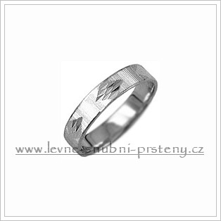 Snubní prsteny LSP 2508b bílé zlato