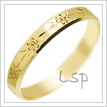 Snubní prsteny LSP 2594 žluté zlato