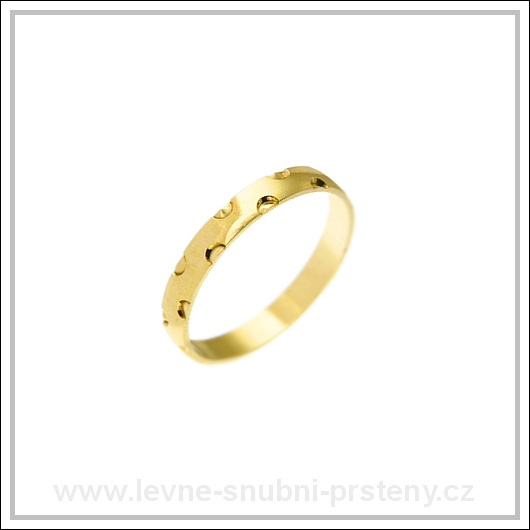 Snubní prsteny LSP 2603 žluté zlato