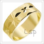 Snubní prsteny LSP 2612 žluté zlato