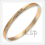 Snubní prsteny LSP 2622 kombinované zlato