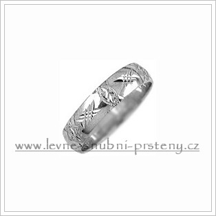 Snubní prsteny LSP 2627b bílé zlato
