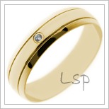 Snubní prsteny LSP 2660 žluté zlato