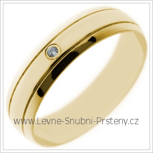Snubní prsteny LSP 2660 žluté zlato