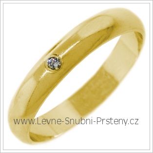 Snubní prsteny LSP 2663 žluté zlato