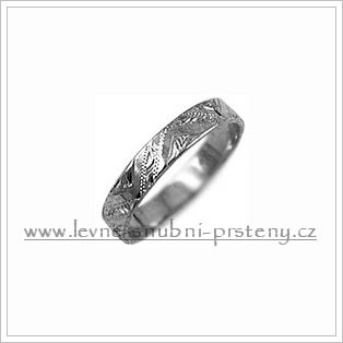 Snubní prsteny LSP 2668b bílé zlato