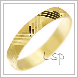 Snubní prsteny LSP 2690 žluté zlato