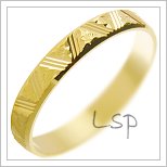 Snubní prsteny LSP 2701 žluté zlato
