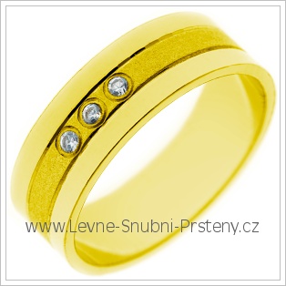 Snubní prsteny LSP 2707 žluté zlato