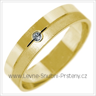 Snubní prsteny LSP 2710 žluté zlato