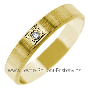 Snubní prsteny LSP 2716 žluté zlato