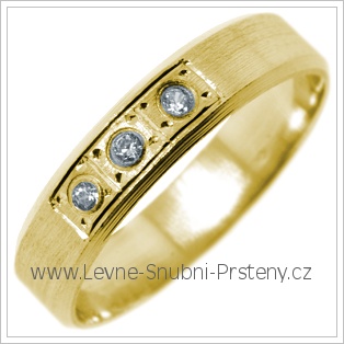 Snubní prsteny LSP 2718 žluté zlato