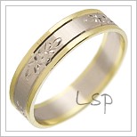 Snubní prsteny LSP 2720 kombinované zlato