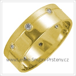 Snubní prsteny LSP 2722 žluté zlato