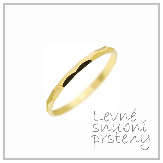 Snubní prsteny LSP 2729 žluté zlato