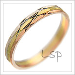 Snubní prsteny LSP 2737 kombinované zlato