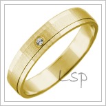 Snubní prsteny LSP 2745 žluté zlato