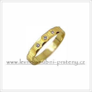Snubní prsteny LSP 2749z žluté zlato se zirkony